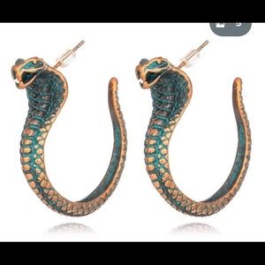 Bronze snake 🐍 earrings
